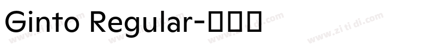 Ginto Regular字体转换